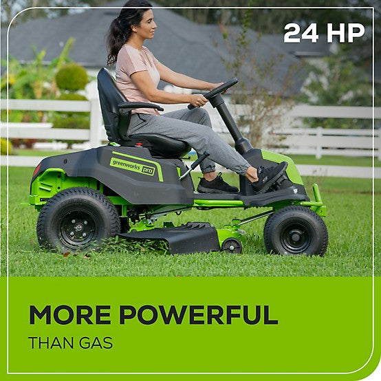 Greenworks CrossoverT 42 in. 60V Cordless Electric Riding Lawn Mower, Battery and Charger Included