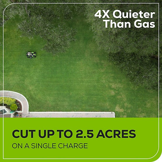 Greenworks CrossoverT 42 in. 60V Cordless Electric Riding Lawn Mower, Battery and Charger Included
