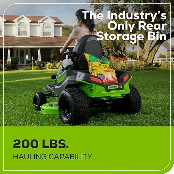 Greenworks CrossoverT 42 in. 60V Cordless Electric Riding Lawn Mower, Battery and Charger Included