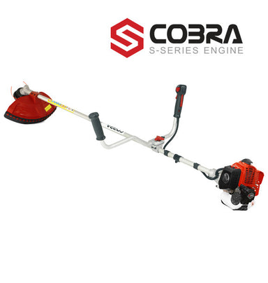 Cobra BCX370CU grass strimmer with S-series engine logo on a white background