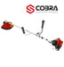 Cobra BCX370CU grass strimmer with S-series engine logo on a white background