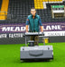 Cobra Fortis Stadium 34' EGO Powered being used in a stadium, viewed from the front.