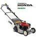 Cobra RM48SPH walk behind lawnmower with Honda engine on a white background