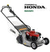 Honda-powered Cobra RM53SPH walk behind lawn mower on a white background