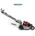  Cobra lawn mower with 'RM53SPH' right hand side with model numberon displayed on a white background