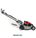 Right hand side view of a Cobra RM53SPHPro  lawn mower on a white background