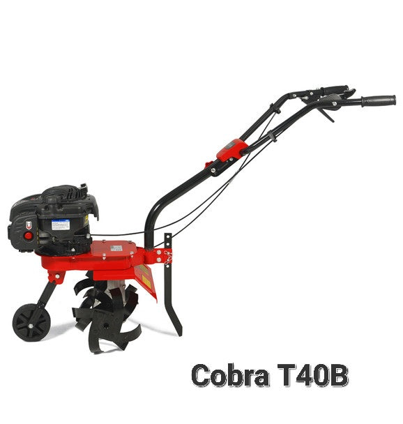 Cobra T40B domestic cultivator view of Left hand side against a white background.