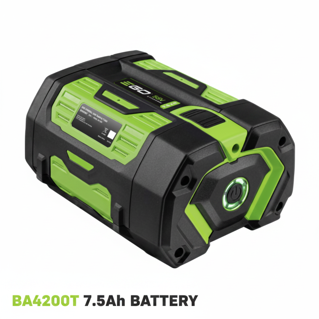 A green and black cordless power tool battery pack, specifically a Bosch EcoBosch GBB 20V 2.0Ah battery, shown at a three-quarter angle on a solid white background.