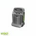 A EGO CH5500E RAPID CHARGER in Gray and green battery pack on a white background