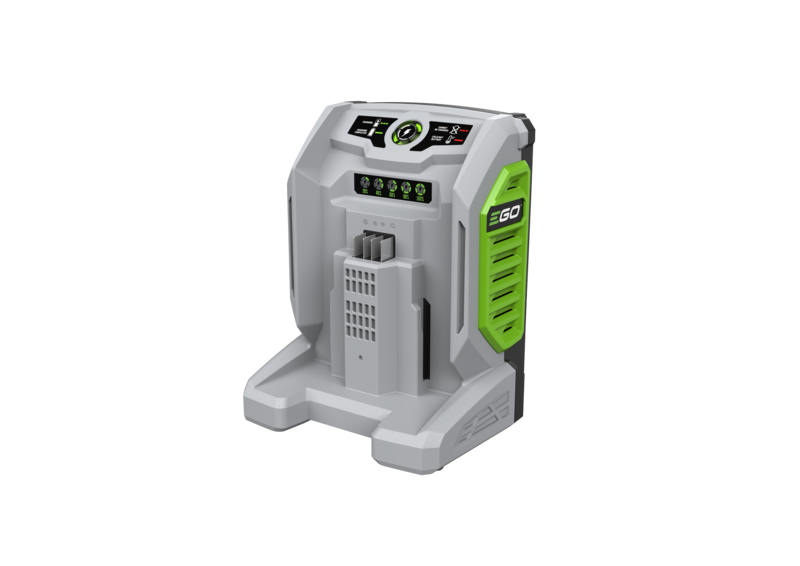 Ego CH7000E
700W RAPID+  Battery charger with green and gray design on a white background