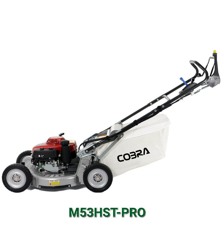 Cobra M53HST-PRO Mower with 'Cobra' branding on a white background