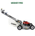 Cobra M53HST-PRO walk behind mower viewed from the right hand side against a white background