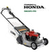 Cobra rm53sph-pro roller Mower with Honda engine on a white background