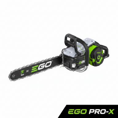 Ego csx5000 pro x Professional-grade chainsaw against a white background with pro-x logo