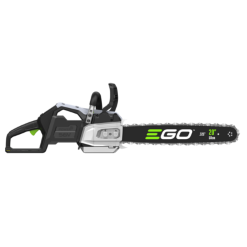 Ego csx5000 Professional-grade 50cm blade chainsaw viewed from the right against a white background.