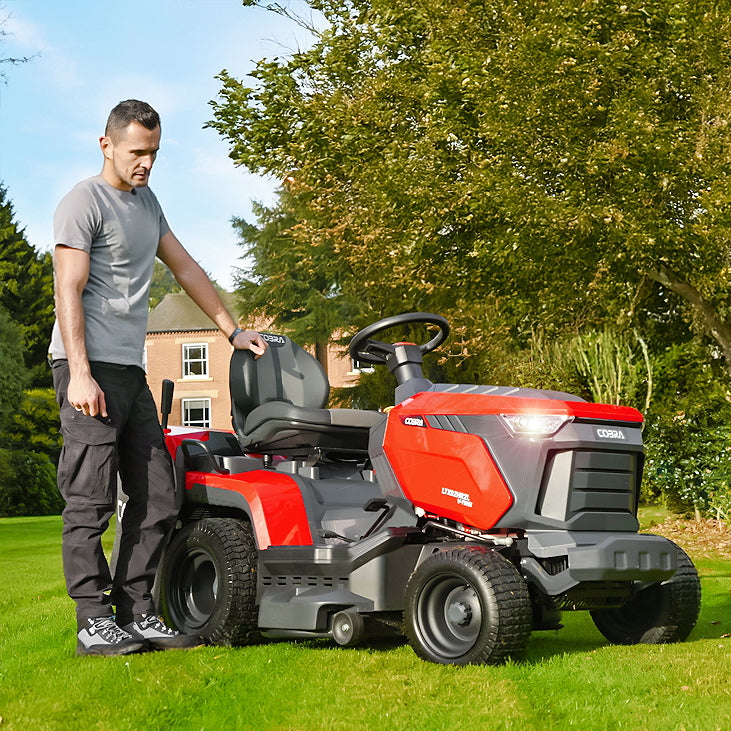 Cobra LTX92HR2L & LTX102HR2L - 36" & 40" Premium Lawn Tractors with V-Twin Loncin Engines for homeowners wanting the best domestic lawn tractor